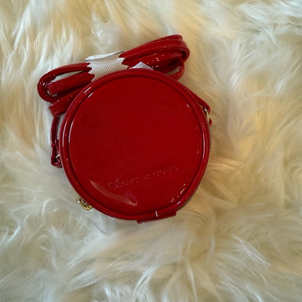 Red Round Crossbody Bag